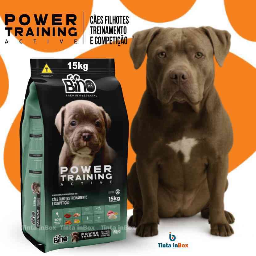 Ração Cachorro Filhote 15Kg Power Training Active Bino Premium 30% Proteína