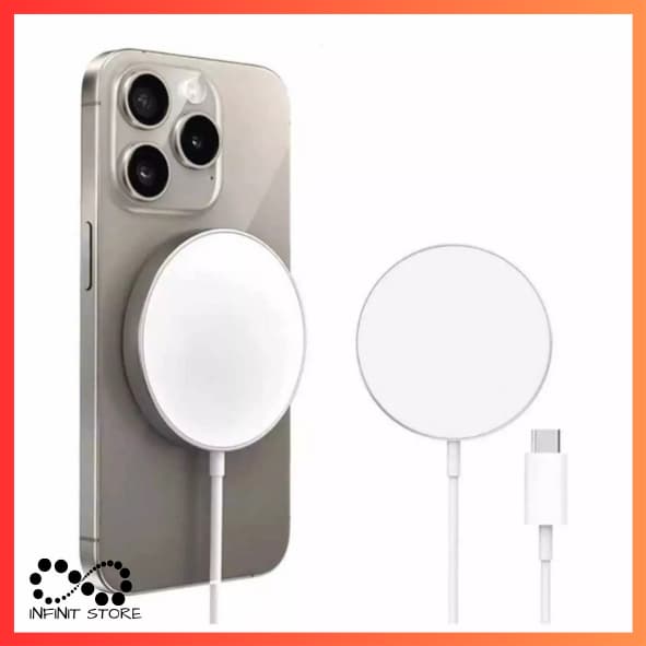 Carregador Magnético Magsafe Com Fio Para Iphone Cabo Tipo C Carregamento Rápido