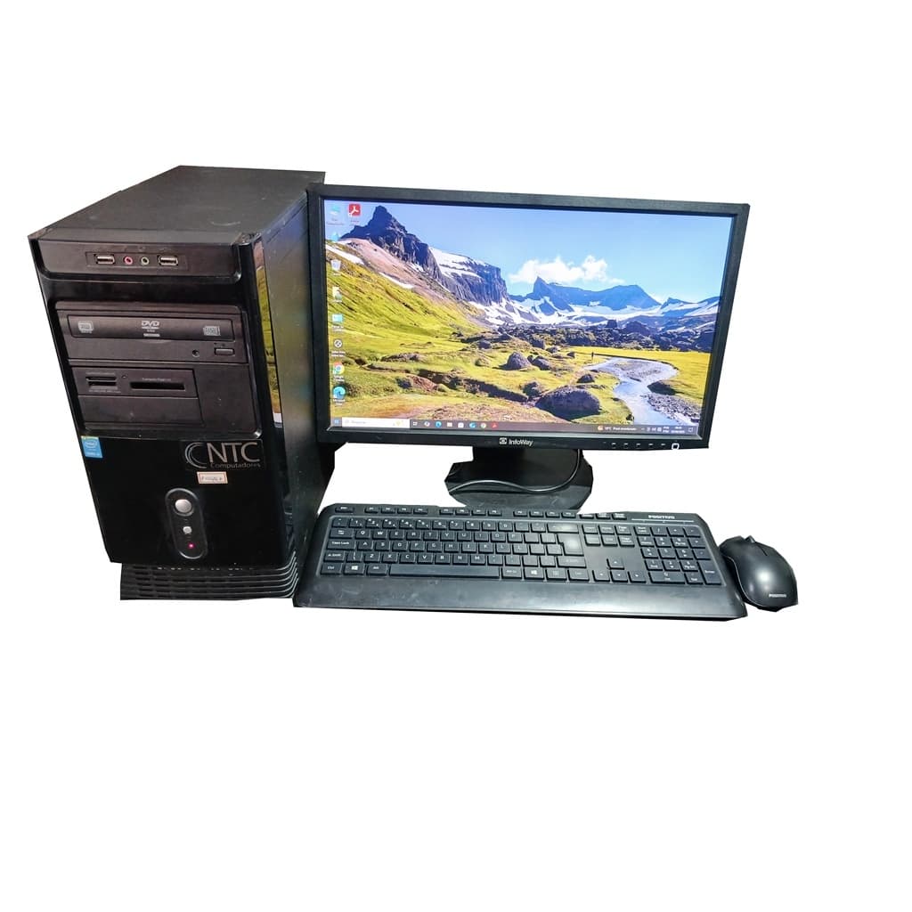 COMPUTADOR DESKTOP NTC PROCESSADOR I3 NUMERO DE SÉRIE 4052ASNTC1444 COM MONITOR ITAUTEC 20 POLEGAGAS