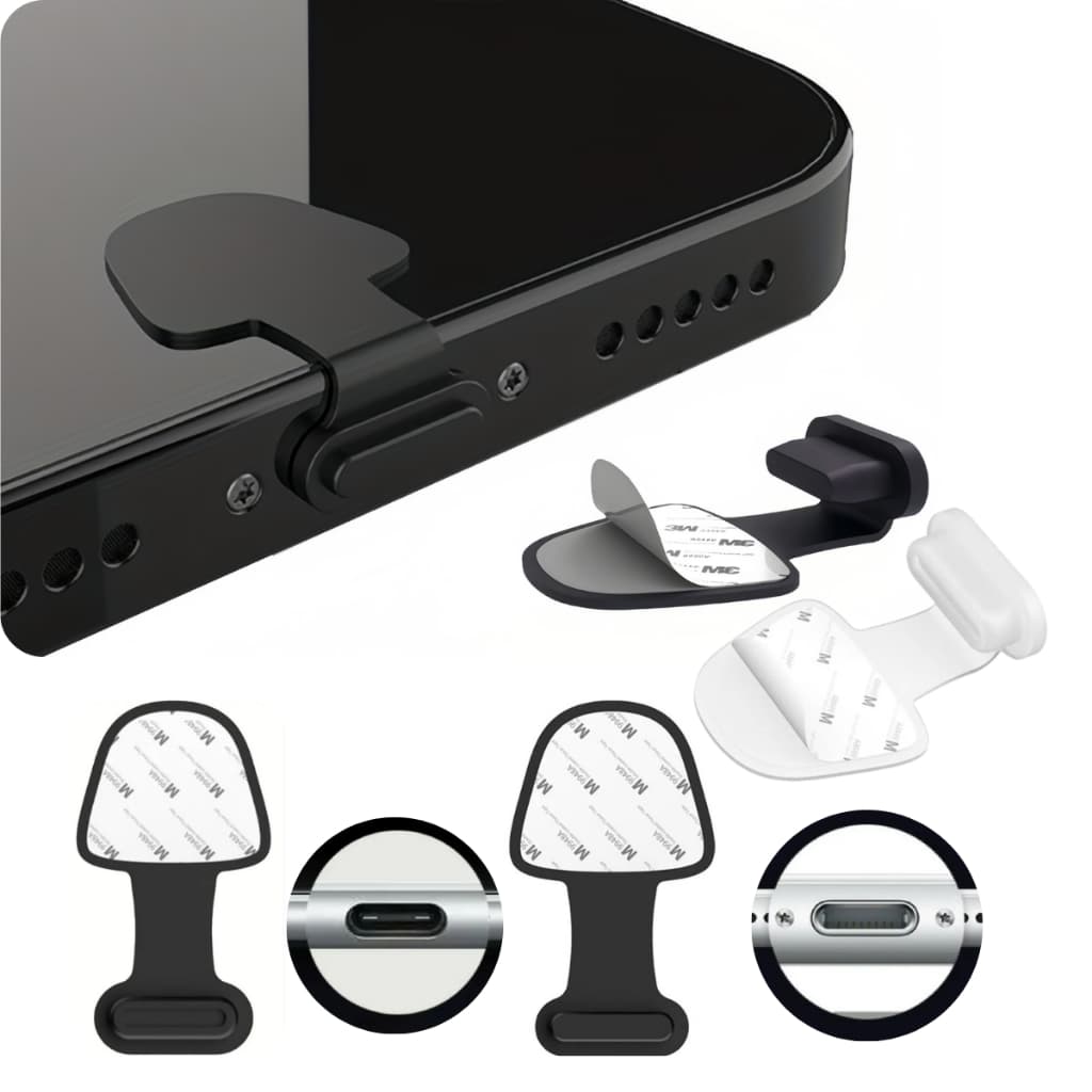 Plug anti Poeira Sujeira USB Tipo C Conectores iPhone Type-C Android Proteção Porta do Carregador Tampa Celular tablet