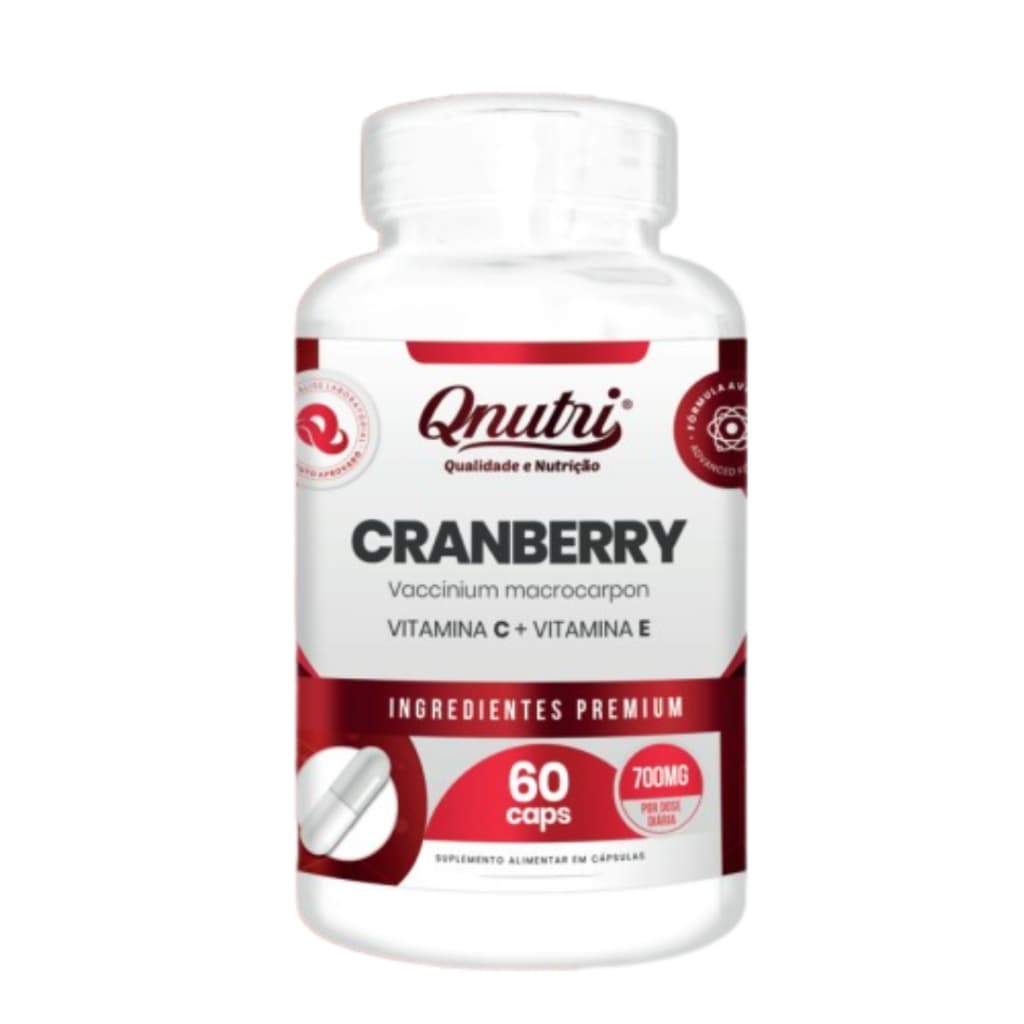 CRANBERRY COM VITAMINA C E VITAMINA E 60CAPS - QNUTRI