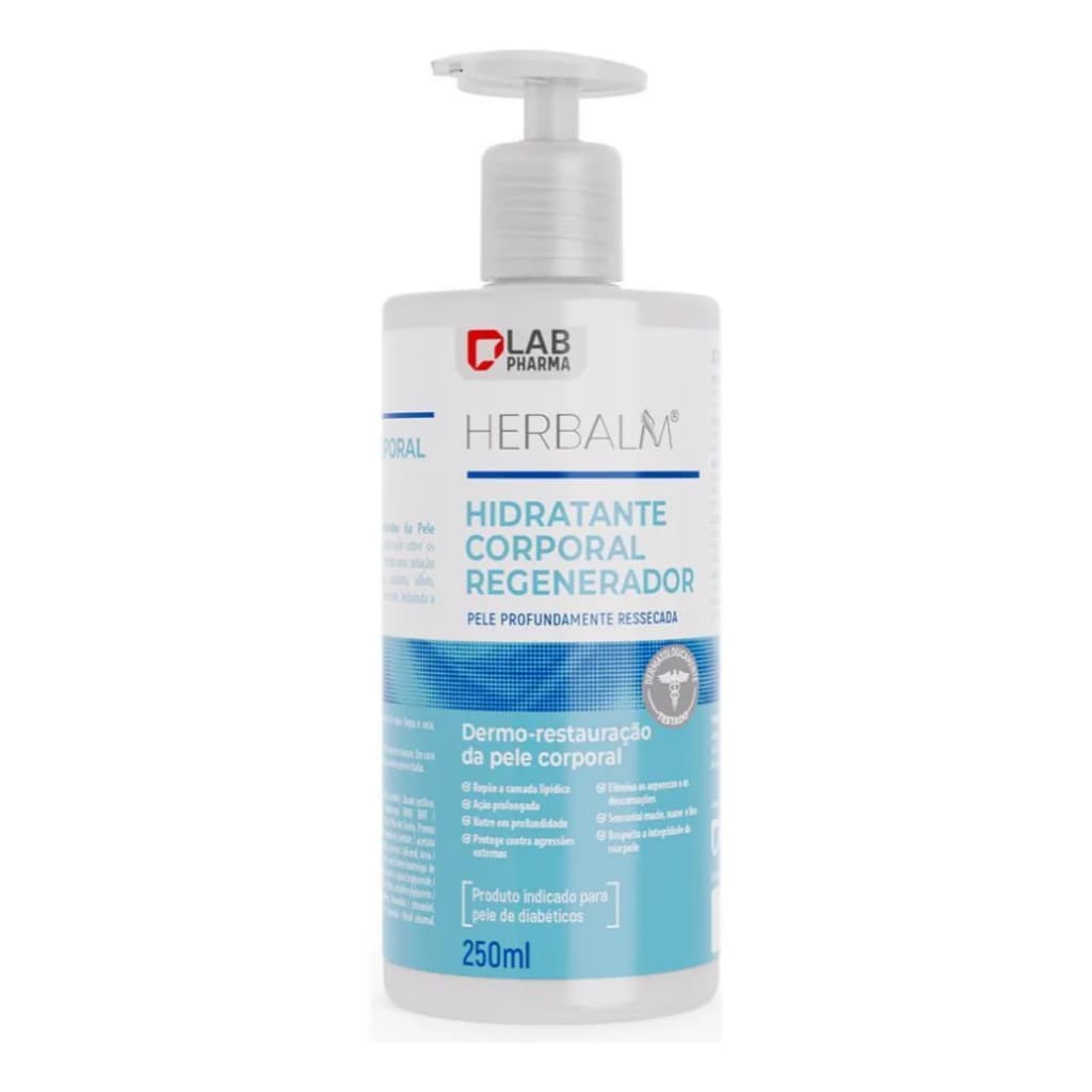 Herbalm Hidratante Corporal 250ml Loção Hidratante Uso Diário