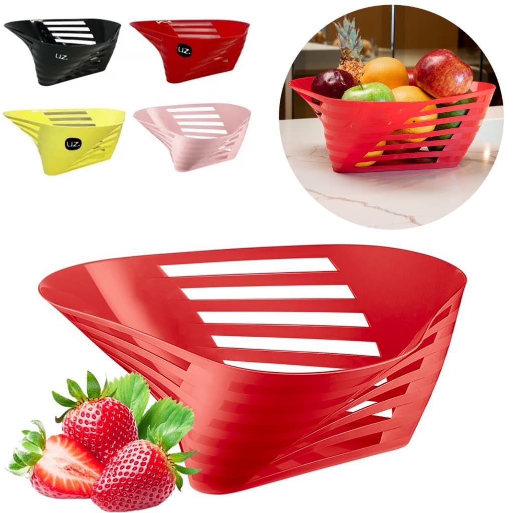 Fruteira De Mesa Slim Multiuso Organizador De Cozinha Uz