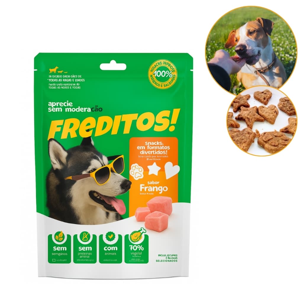 Snacks Petiscos P/ Cães Freditos Sabores Saudável 500g