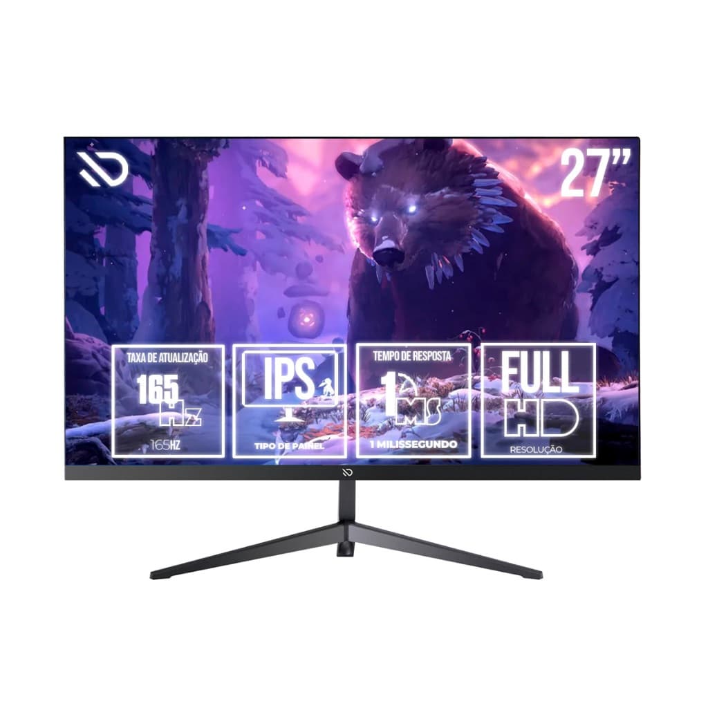 Monitor Gamer 27″ IPS Full HD 165Hz 1ms FreeSync G-Sync HDR (DXMO27F165S)