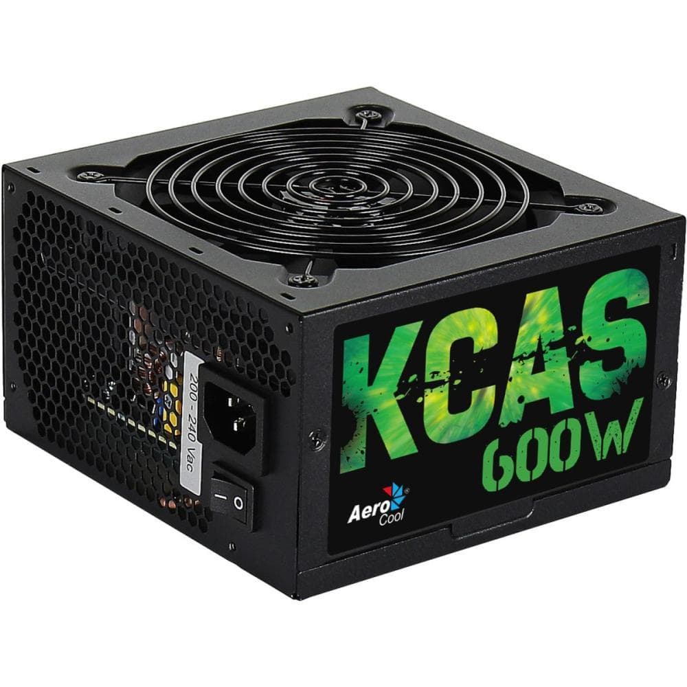 Fonte Gamer ATX Aerocool KCAS 600W 80 Plus Bronze PFC Ativo Bivolt Silenciosa para PC
