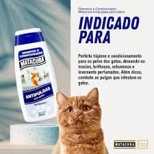 Shampoo e Condicionador Antipulgas Matacura para Gatos 200ml
