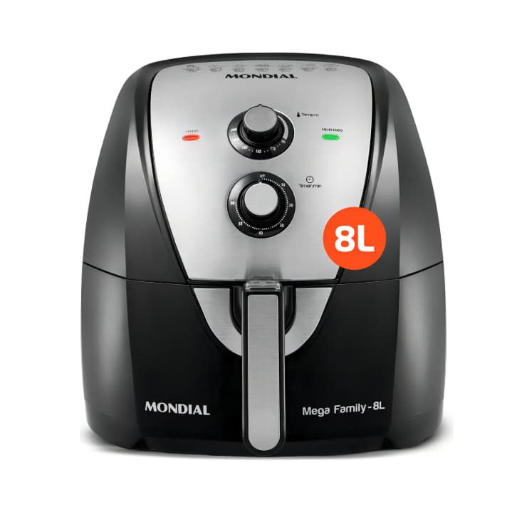 Fritadeira Sem Óleo Air Fryer 8L, Mondial, 1900w 220v