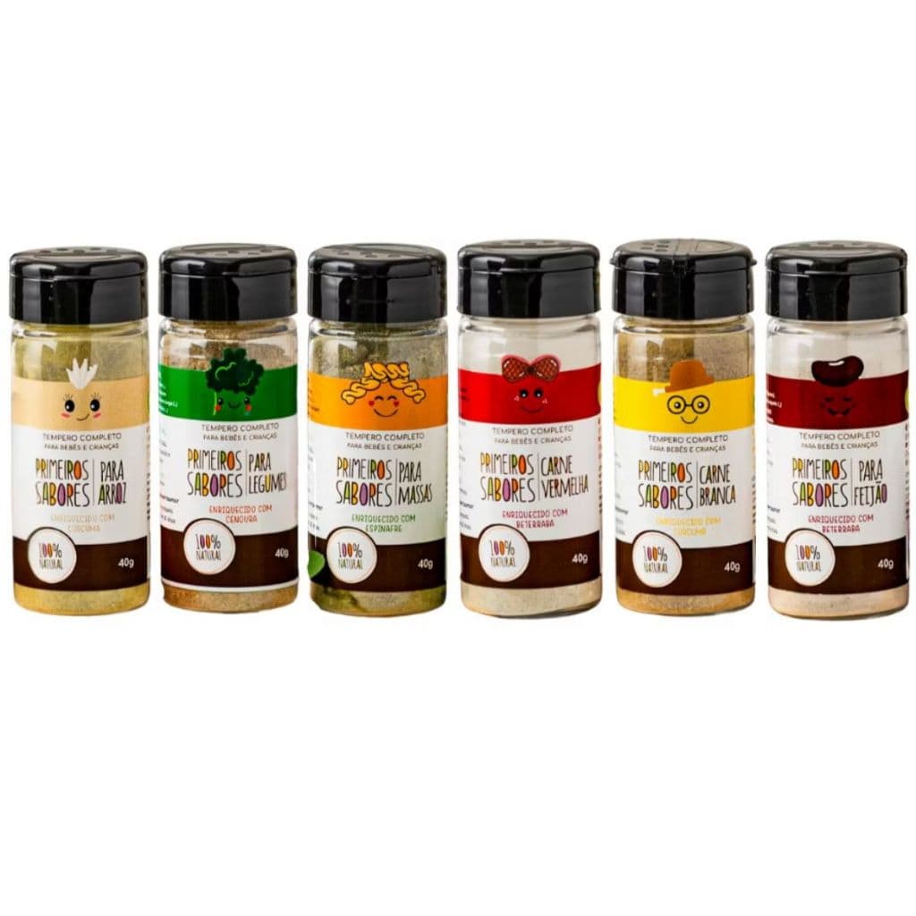 Kit Tempero Primeiros sabores - tempero natural para bebê
