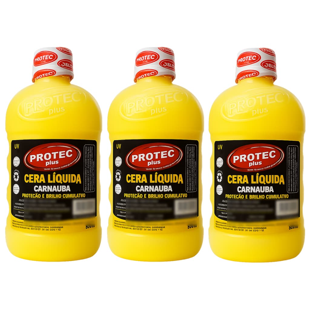 Kit 3 Cera De Carnauba Proteção E Brilho Para Carro/moto