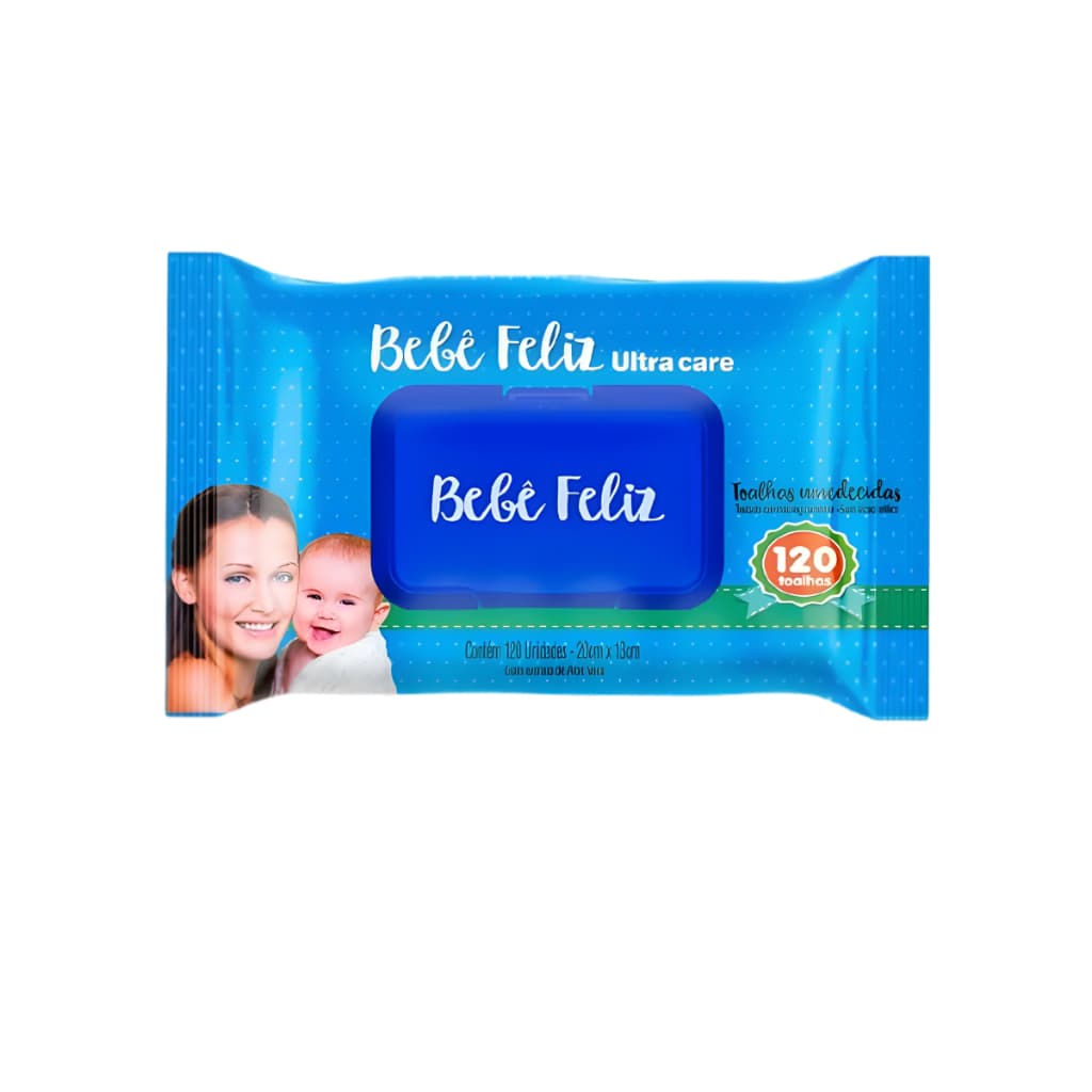 Lenço Umedecido Bebê Feliz 120 Unidades - Ultra Care