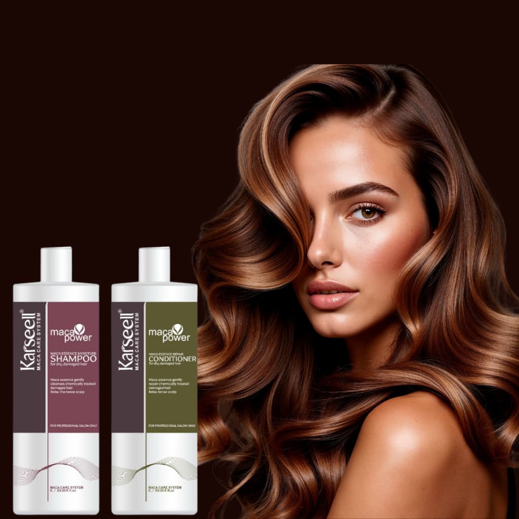 Karseell Shampoo 1L + Condicionador 1L – Tratamento Hidratante de Salão em Casa