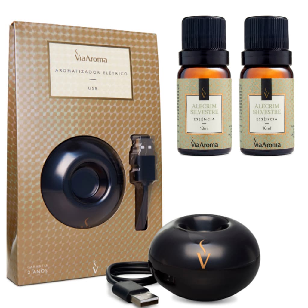Aparelho Difusor Aromatizador de Ambiente USB Para Gamer Notebook Computador Com 2 Essencia Via Aroma