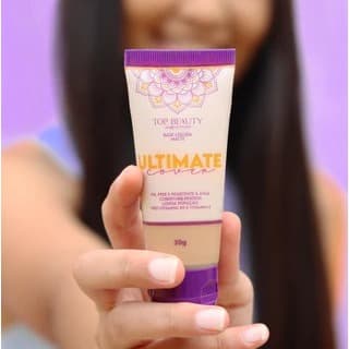 Base Líquida Matte Rosto Cobertura Media Alta ULTIMATE - Top Beauty - Base Facial Oil free e Resistente á Água