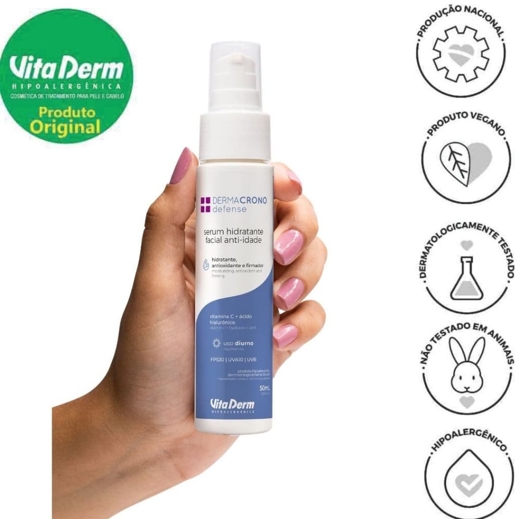 Sérum Vita Derm Anti-idade DermaCrono FPS30 50ml - Vita Derm