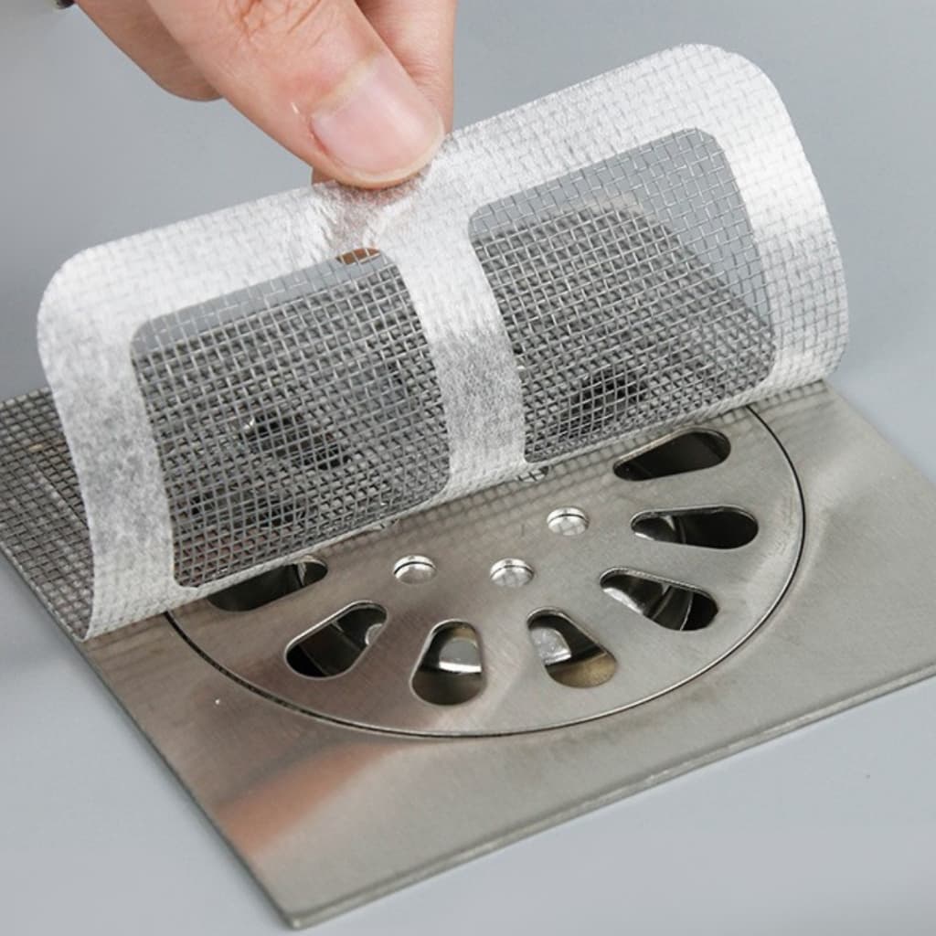 Kit 5/10/20 Adesivos Protetores de Ralo Tela Descartavel Anti Entupimento Anti Insetos Casa Fácil Pratico