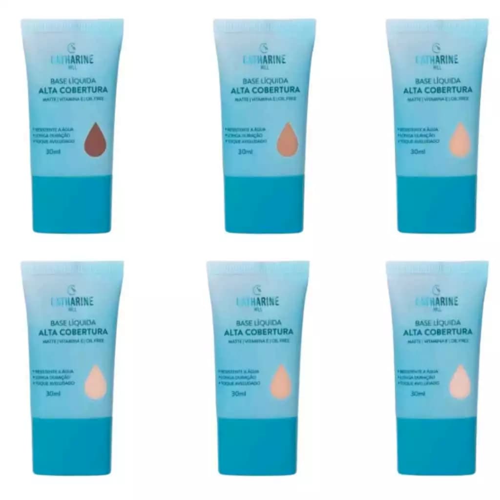 Base Líquida Chill Matte Alta Cobertura Longa Duração 30ml - Catharine Hill NOVA EMBALAGEM