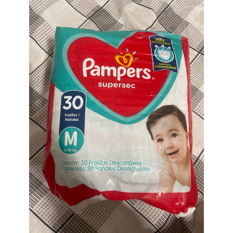 Pacote Pampers 30unidade M