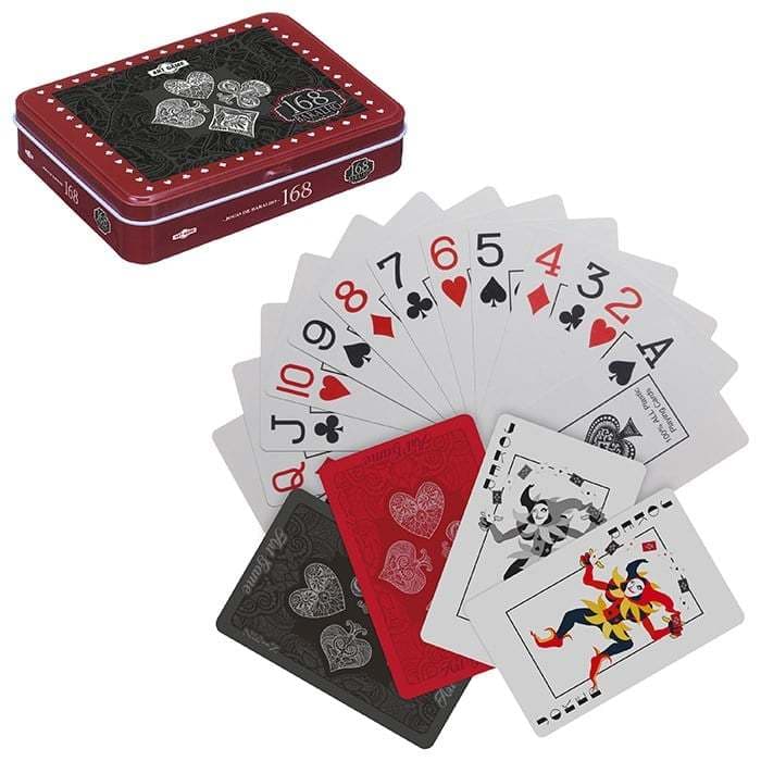 Baralho Duplo Luxo em Lata – Cartas Plásticas Profissionais Duráveis Premium Jogo Família