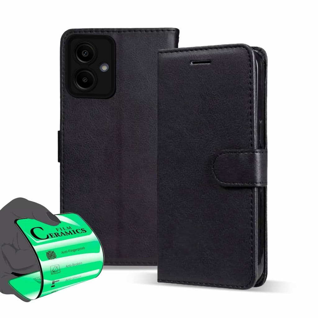 Capa Capinha Carteira Flip + Pelicula Para Samsung Galaxy A07