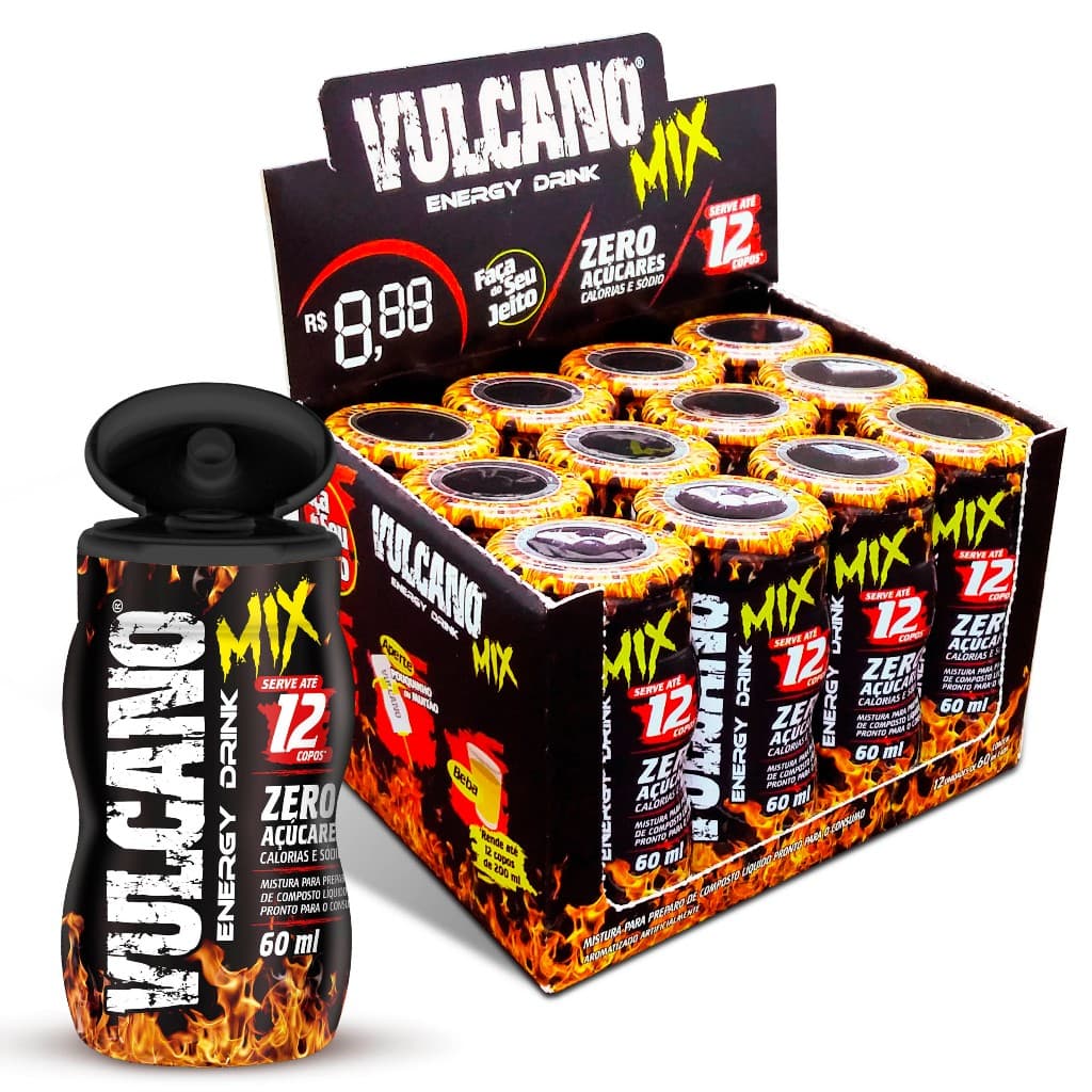 Vulcano Mix Tradicional 60 ml (Caixa Display 12 und)