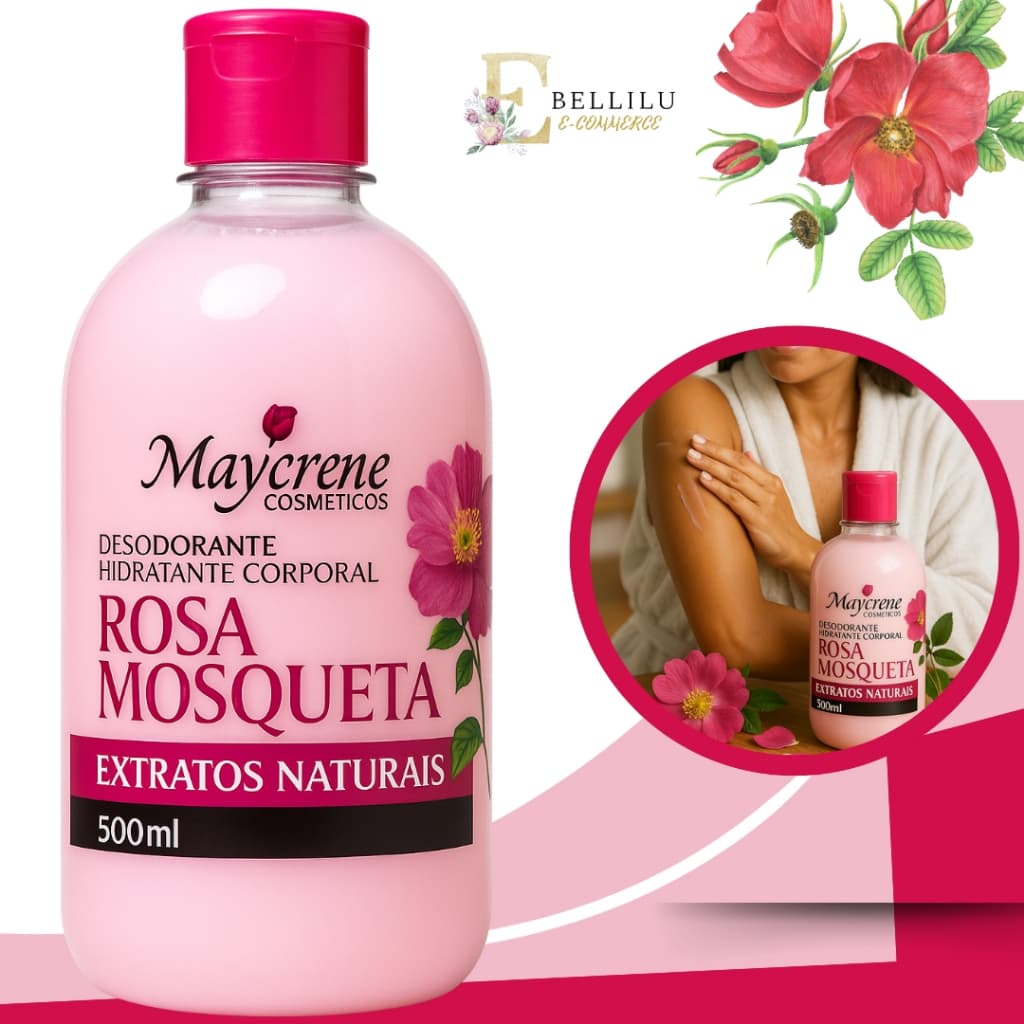Creme Hidratante Corporal Rosa Mosqueta 500g Maycrene