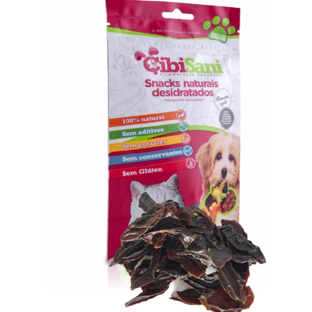 Snack de Rim Bovino Natural para Cães - Super Aromático, Rico em Proteínas - Petisco Saudável - Cibi