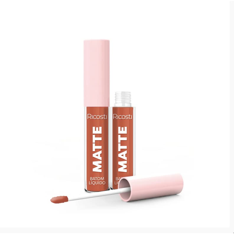 Batom Matte Líquido Vegano Ricosti Cor Cloe