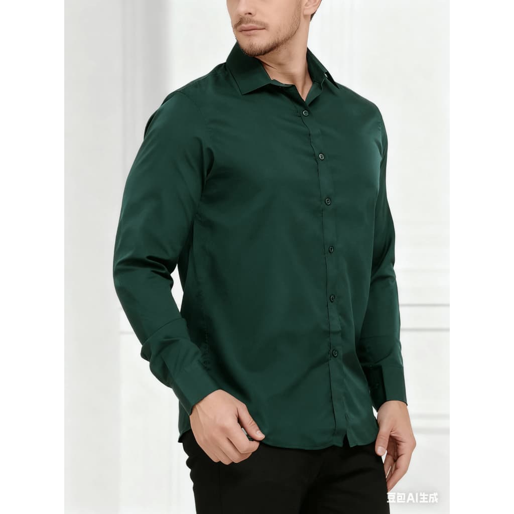 Camisa Social Masculina Manga longa Slim Fit Casual Mega Oferta  Estilo Casual e Execut