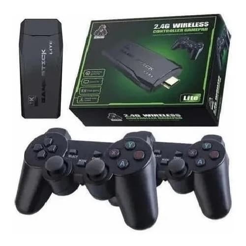 Video Game Retro 4k 64gb Clássico 2 Controles Sem Fio Console Portatil Jogos Retro 10000 Mil Jogos