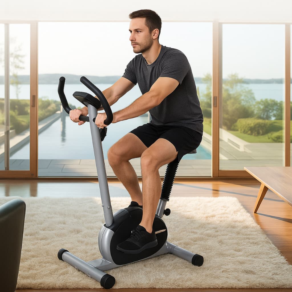 Bicicleta Ergométrica 120kg Vertical Exercicios Academia