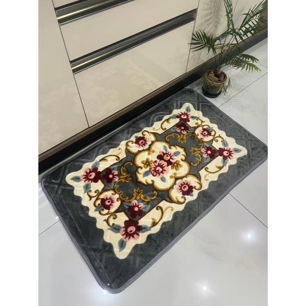 Tapete Floral  e Geométrico Antiderrapante 60cm x 90cm Para Quartos, Sala.