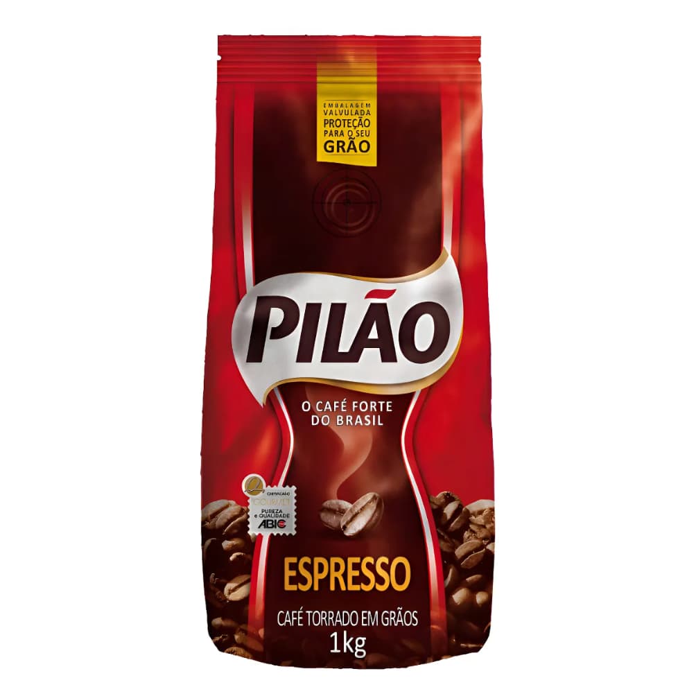 Café Torrado em Grãos Espresso Pilão Pouch 1kg