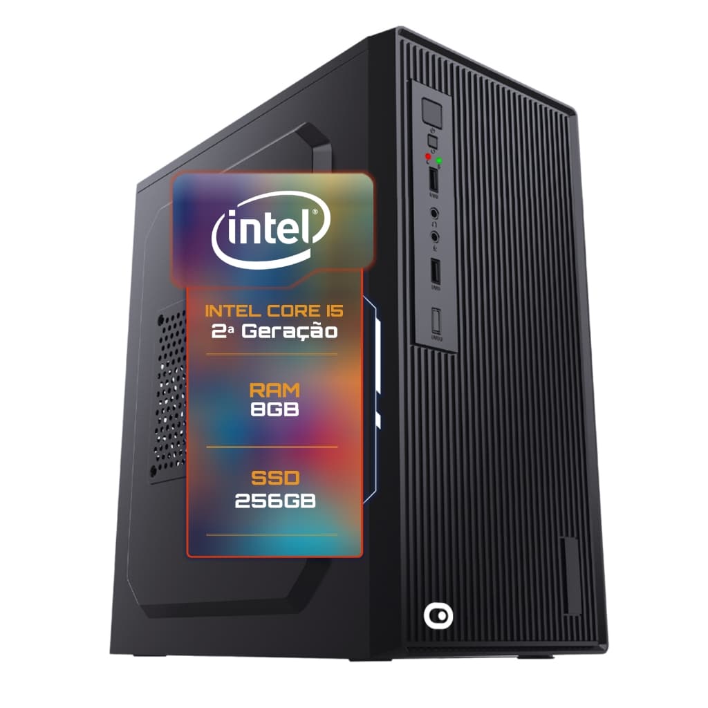 Computador 2Eletro Fast Intel Core i5, 8GB RAM, SSD 256GB, HDMI, Bivolt, Áudio HD - CD2E-0101FA
