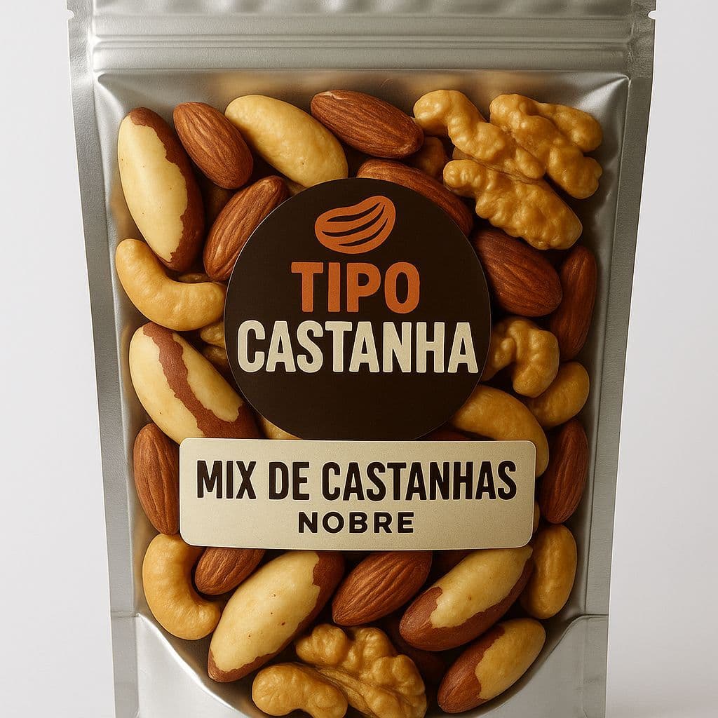 Mix de Castanhas Nobre  , sem amendoim e sem uvas passas.