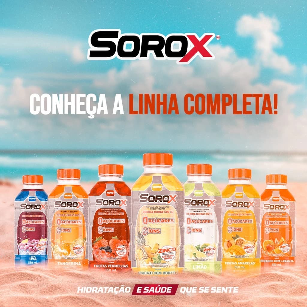 SOROX ISOTONICO HIDRATANTE 550ML SABORES