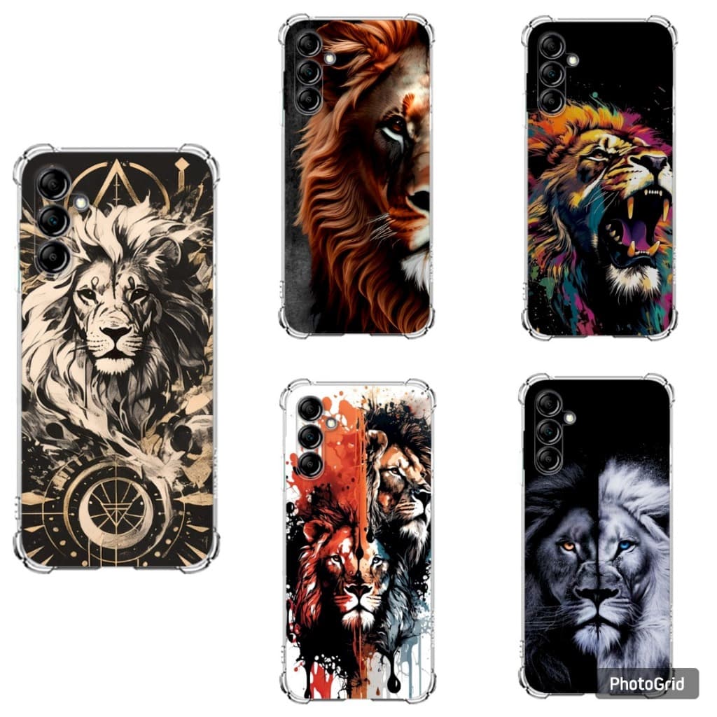 CAPA CAPINHA  DESENHOS VARIADOS LEÃO CAPINHA  PARA A15-A25-A35-A55 ANTI IMPACTO