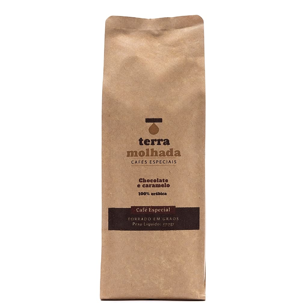 Café Especial Terra Molhada Chocolate/caramelo 500gr em grãos 100% Arabica