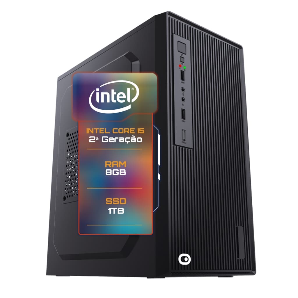 Computador 2Eletro Fast Intel Core i5, 8GB RAM, SSD 1TB, HDMI, Bivolt, Áudio HD - CD2E-0103FA