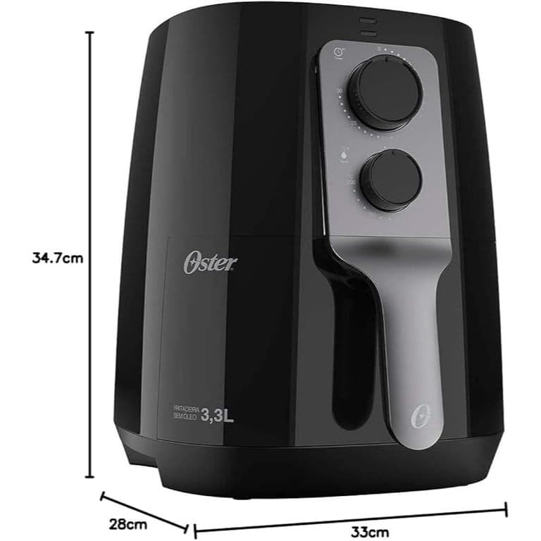 Fritadeira Sem Óleo, 3.3l, Preto, 220v, Oster