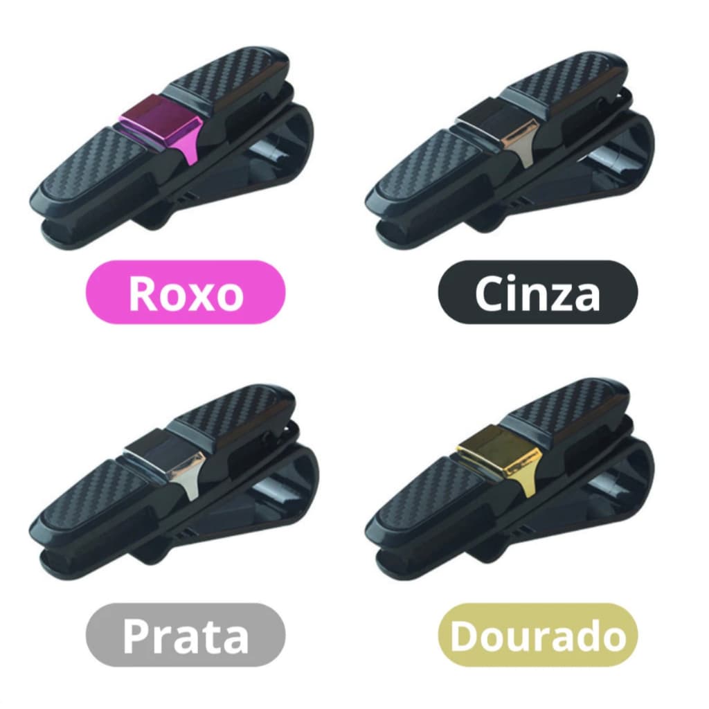 Suporte para Oculos Multifuncional ViseiraSolar de Carro Oculo de Sol Cartäo  - BR