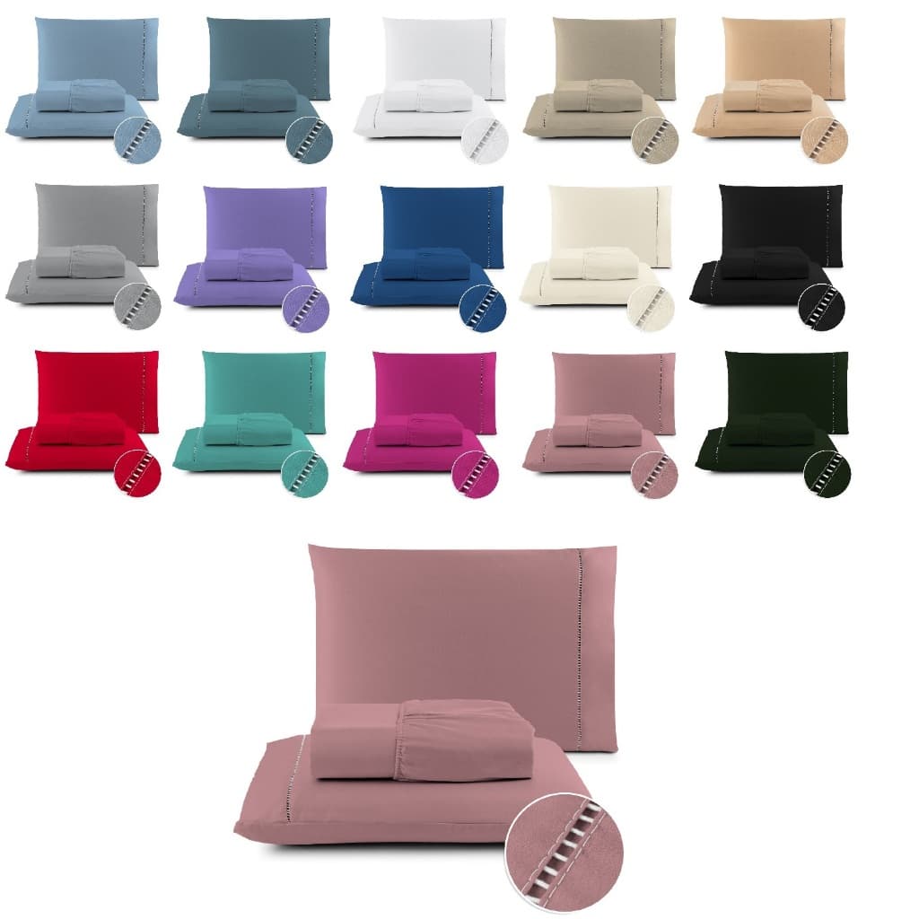 Kit Jogo De Cama Berço, Solteiro, Casal, Queen e King de 2 a 3 pçs  Cores