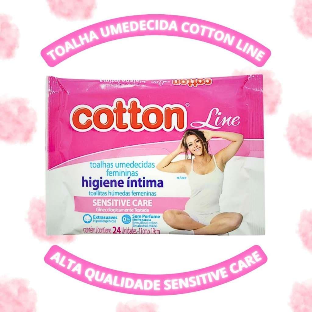 Lenço Umedecido Íntimo higiene Toalha Pacote 24 Lenços