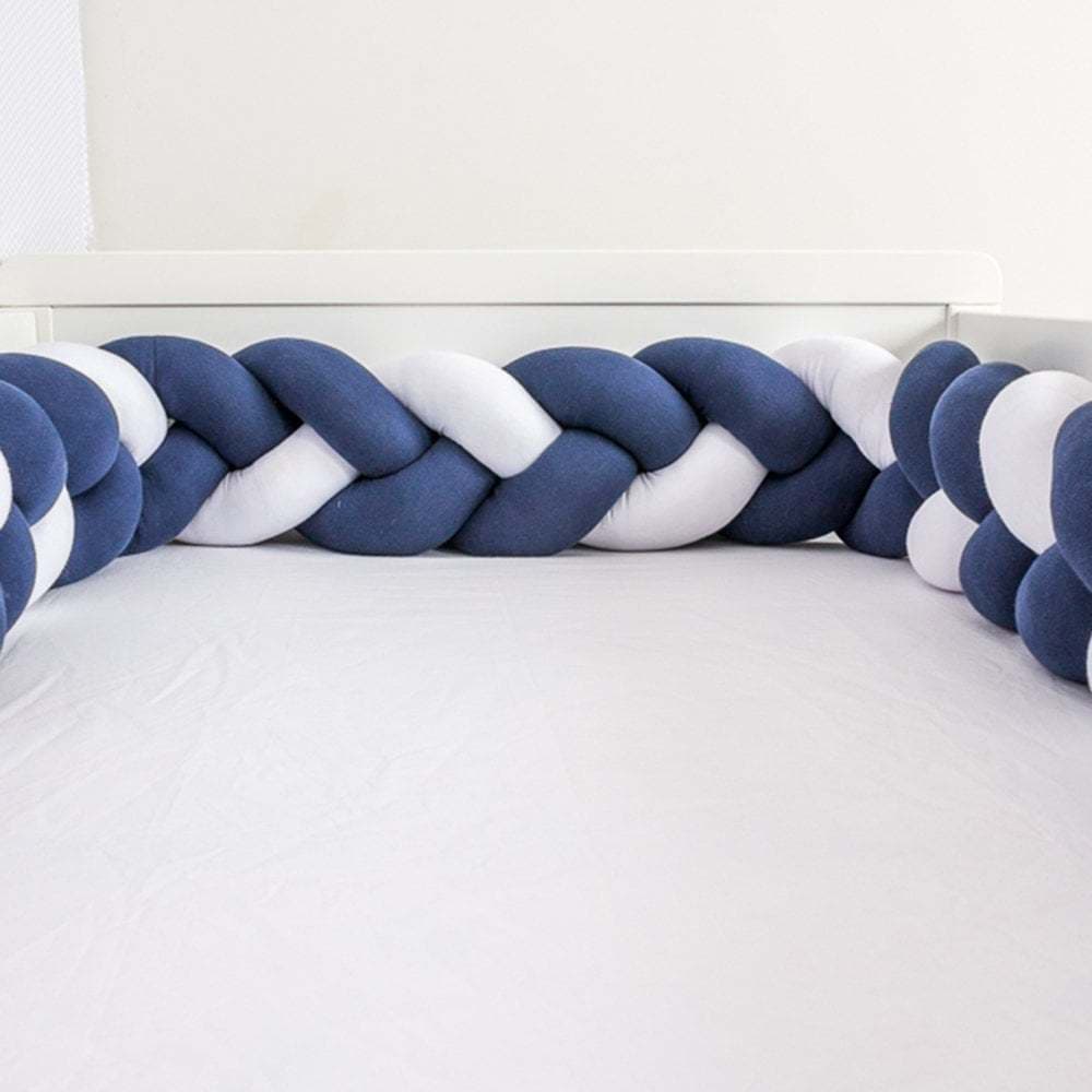 Trança de Berço  2,50m 4,00m e 5,50m Protetor para Mini Berço, Moisés, Berço e Cama Várias Cores