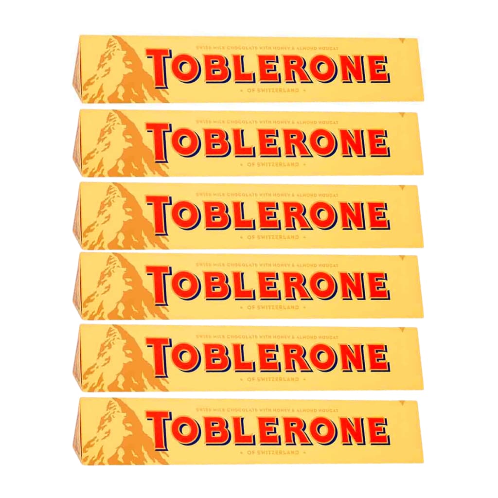 6 Chocolate Mega Toblerone Tradicional Importado Suíça 100G