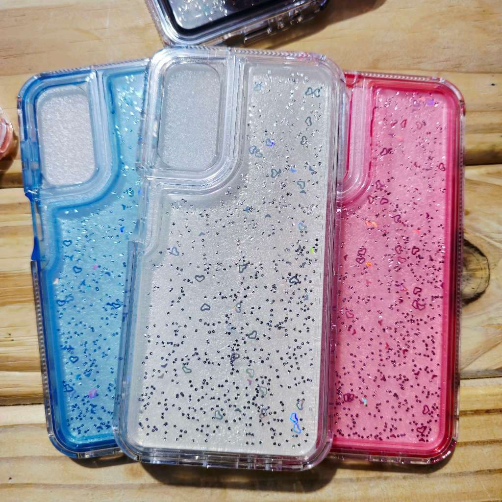 Capa capinha anti impacto silicone Com Brilho para Samsung A56 / Samsung A26 / Samsung A36 – Brilho de coração