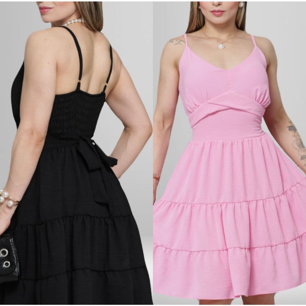 vestido feminino midi, com bojo, lastex,vestido duna,  alça fina,vestido leve vestido com laço,vestido verão,romântico