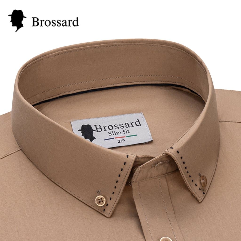 Camisa Social Masculina Não Amassa - Roupa Adulta Slim Fit Manga Longa Moda, Respirável e Elastano