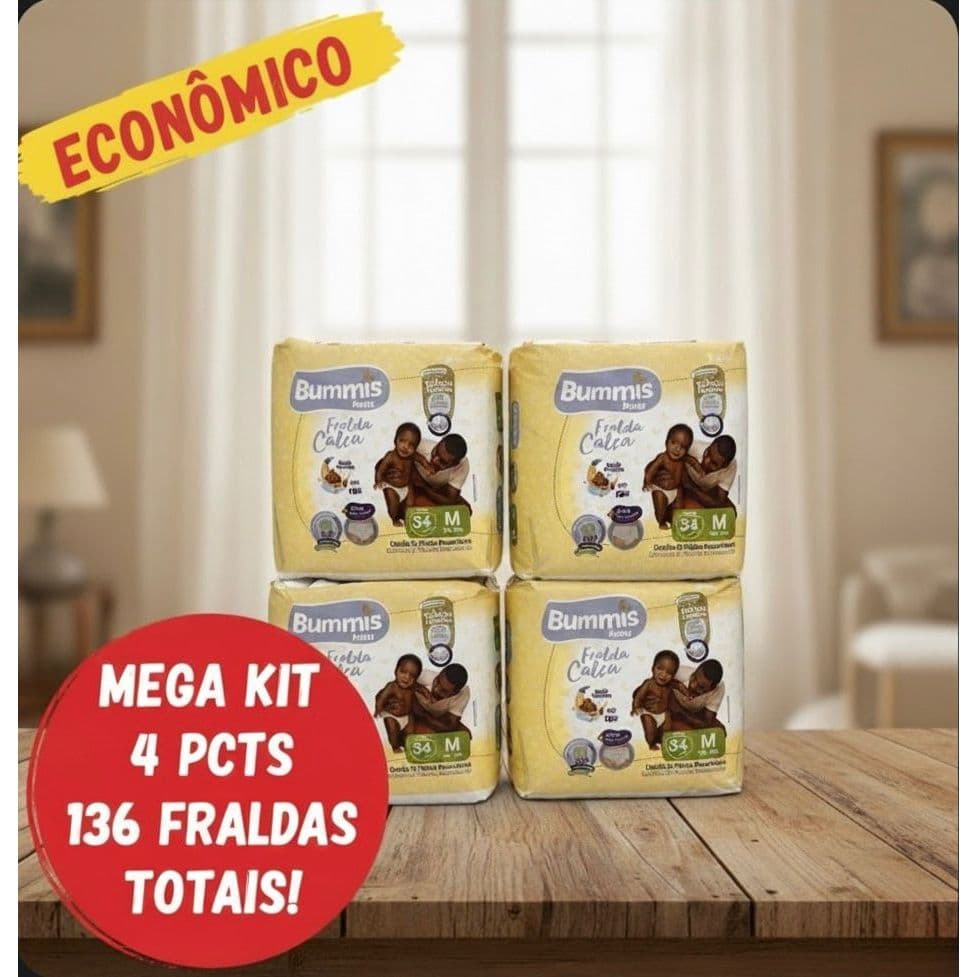 Fralda Calça Capricho Bummis Roupinha kit tamanhos -M G EG - kit Super Economico Preço Atacado pack