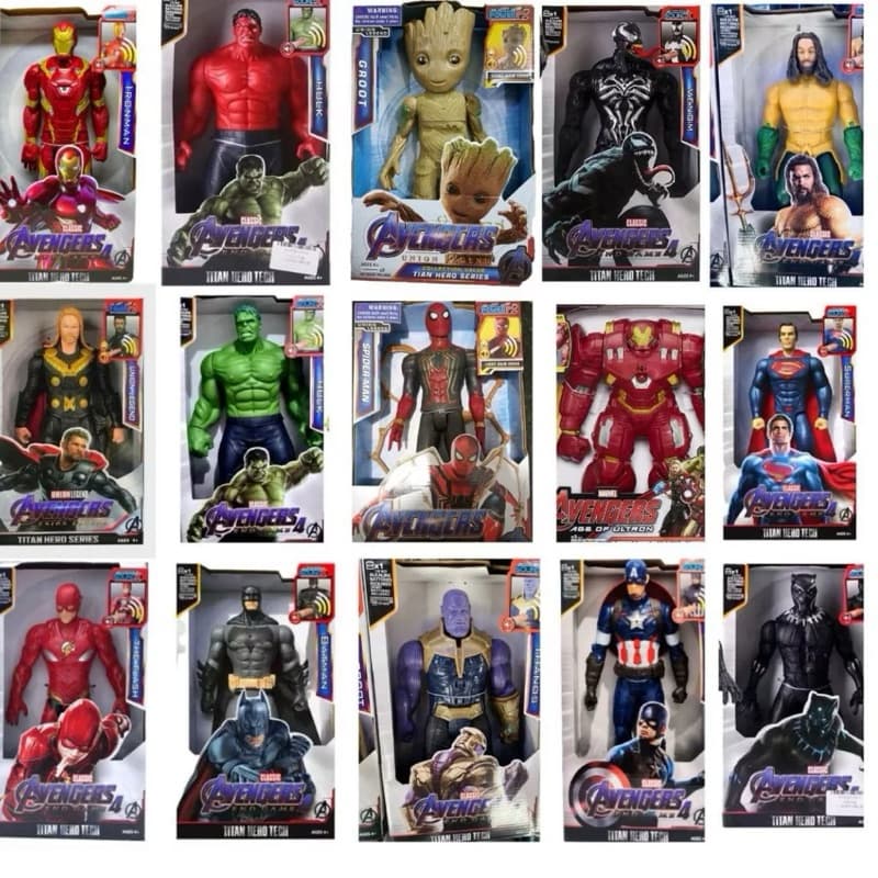Boneco Vingadores 30 Cm Articulado  C/ Luz E Som Envio imediato